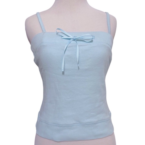 Vintage Y2K Convertible Tank Tube Top in Blue Size Medium Built-In Bralette - Picture 3 of 9